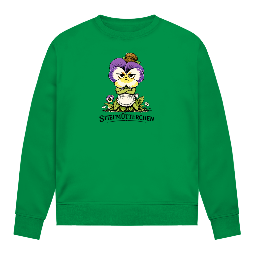 Damen Sweatshirt Stiefmütterchen