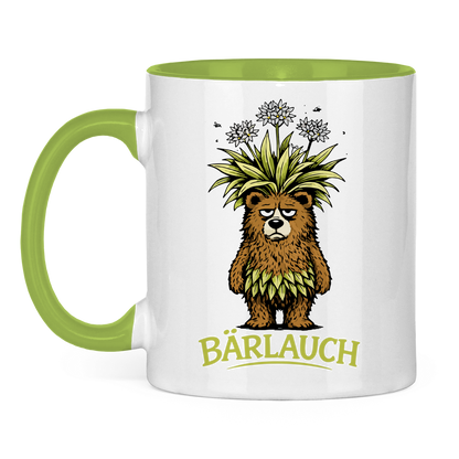 Tasse zweifarbig Bärlauch