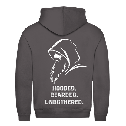 Herren Hoodie Hooded Bearded Unbothered
