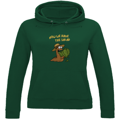 Damen Hoodie Now We Have The Salad