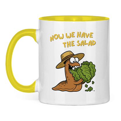 Tasse zweifarbig Now We Have The Salad