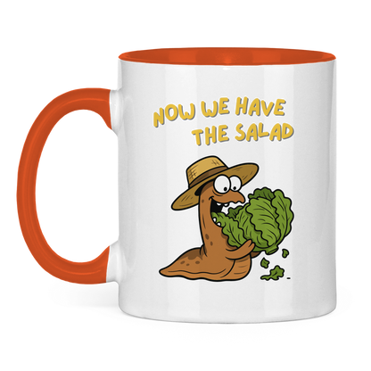 Tasse zweifarbig Now We Have The Salad
