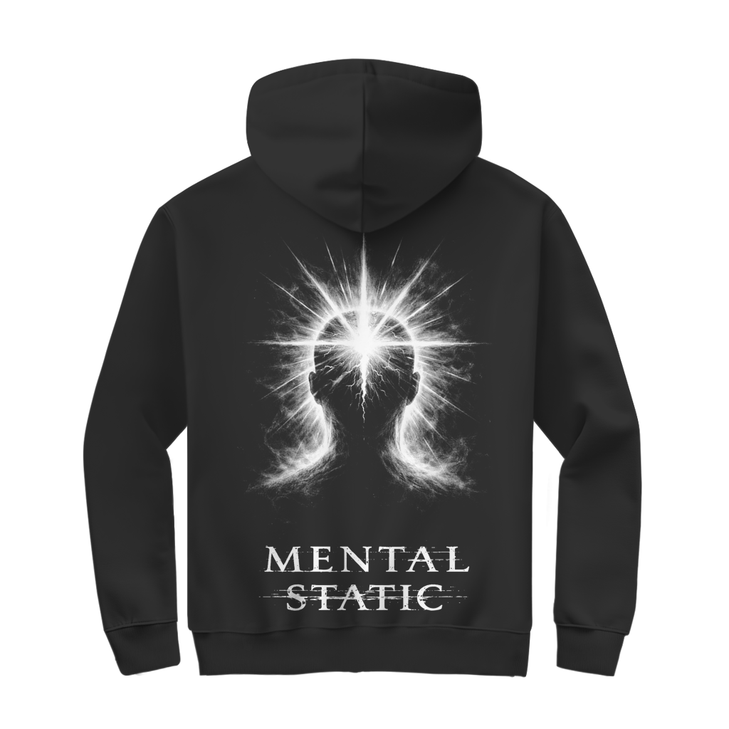 Herren Zipper Hoodie Mental Static