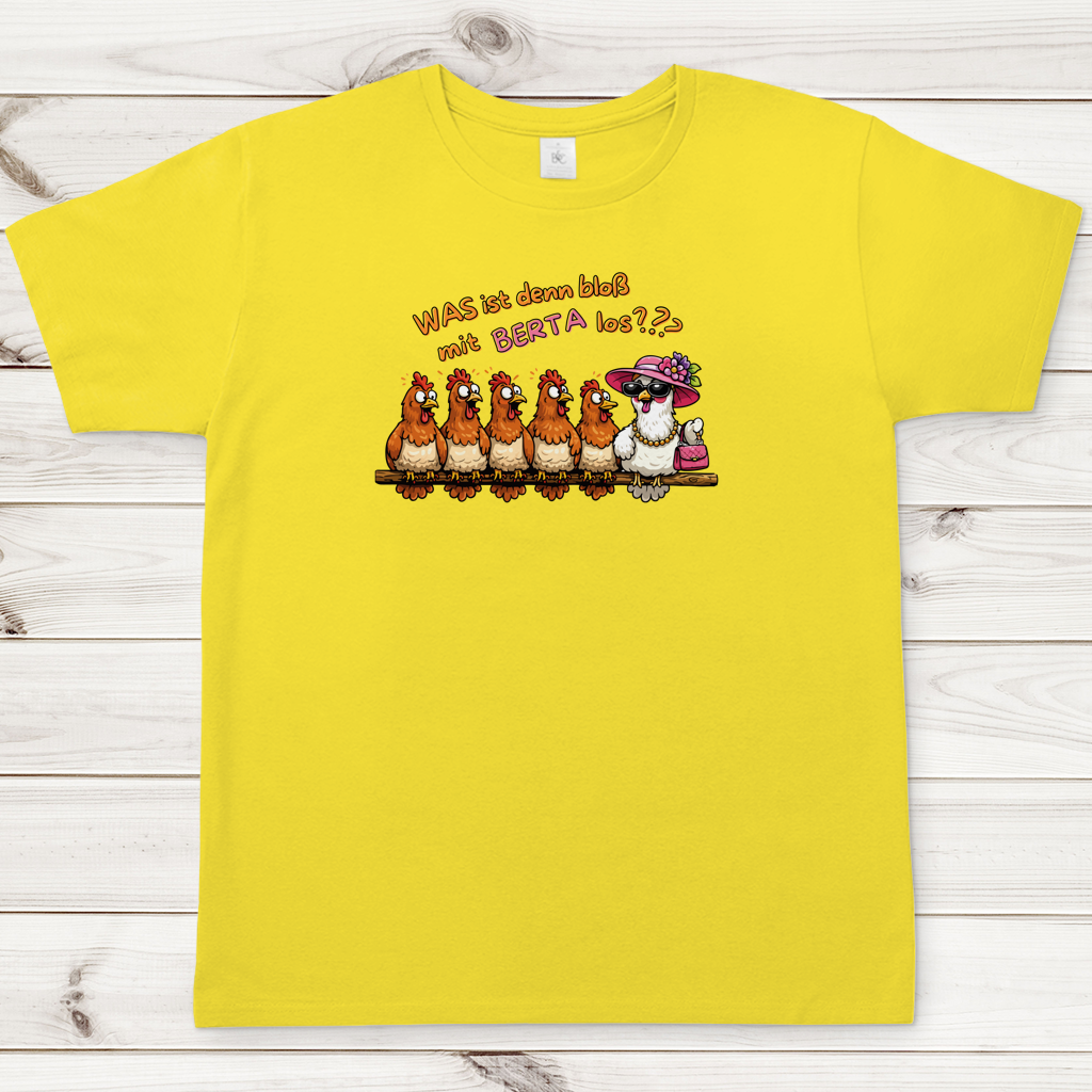 Herren T-Shirt Was ist denn bloß mit Berta los