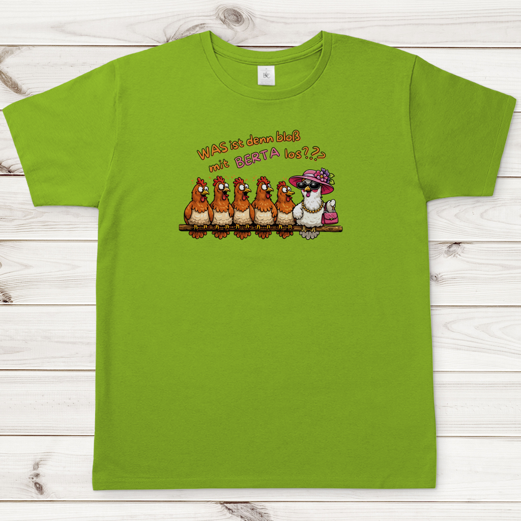Herren T-Shirt Was ist denn bloß mit Berta los