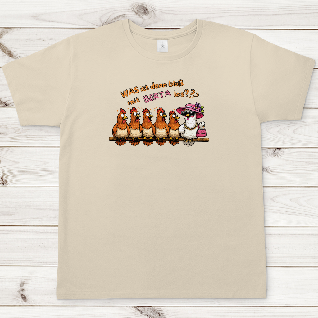Herren T-Shirt Was ist denn bloß mit Berta los
