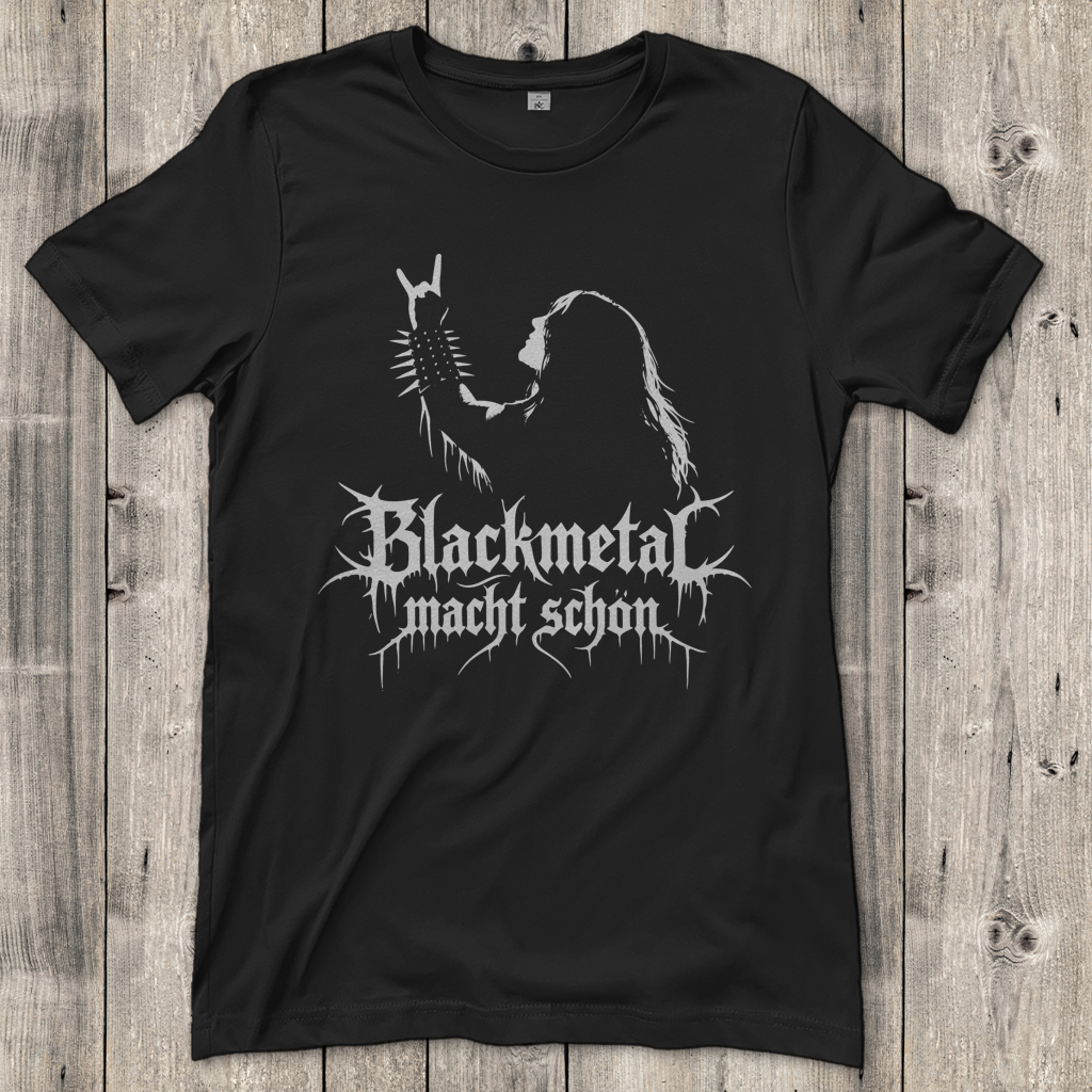 Damen T-Shirt Blackmetal macht schön