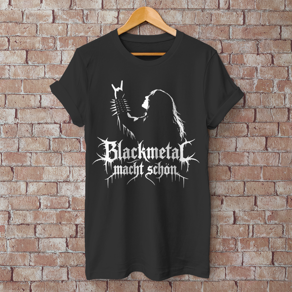 Herren T-Shirt Blackmetal macht schön