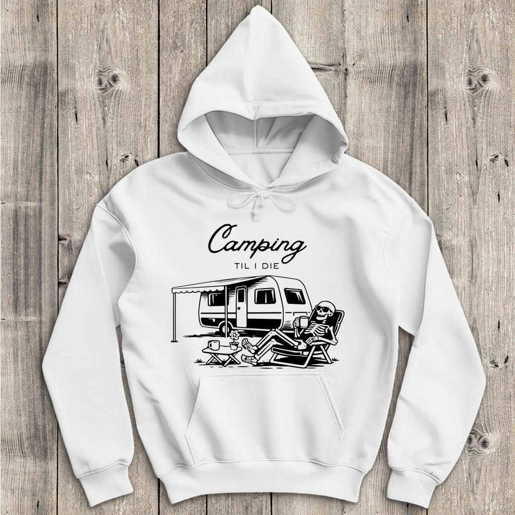 Herren T-Shirt Camping til i die