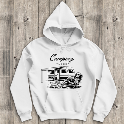 Herren T-Shirt Camping til i die