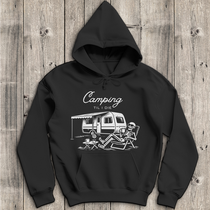 Herren T-Shirt Camping til i die