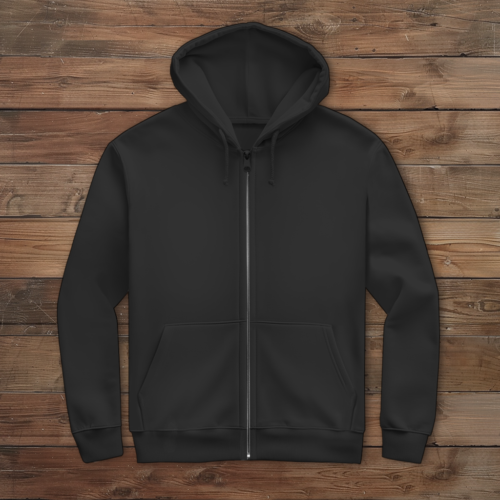 Herren Zipper Hoodie Camping til i die