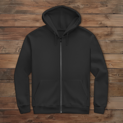 Herren Zipper Hoodie Camping til i die