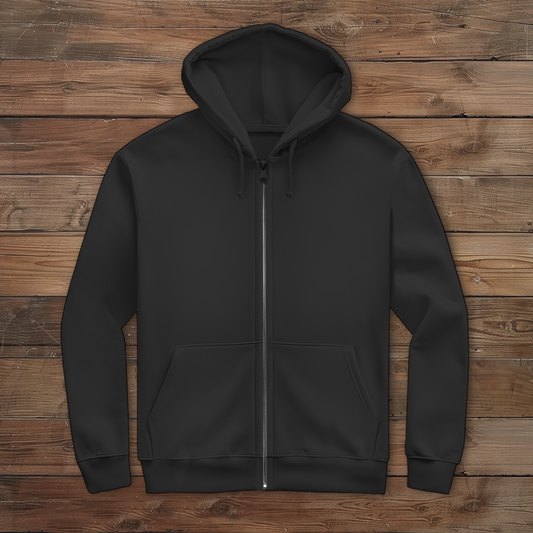 Herren Zipper Hoodie Camping til i die