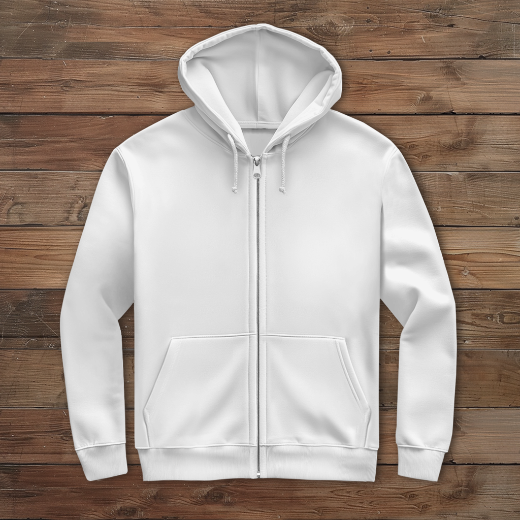 Herren Zipper Hoodie Camping til i die