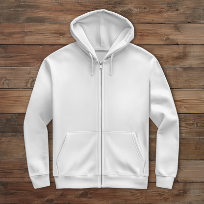 Herren Zipper Hoodie Camping til i die