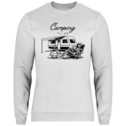 Herren Sweatshirt Camping til i die