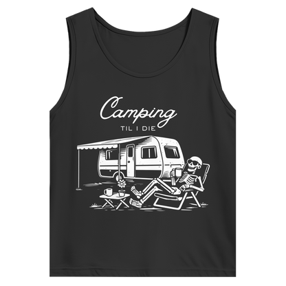Herren Basic Tank Top Camping til i die