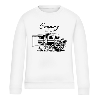 Damen Sweatshirt Camping til i die