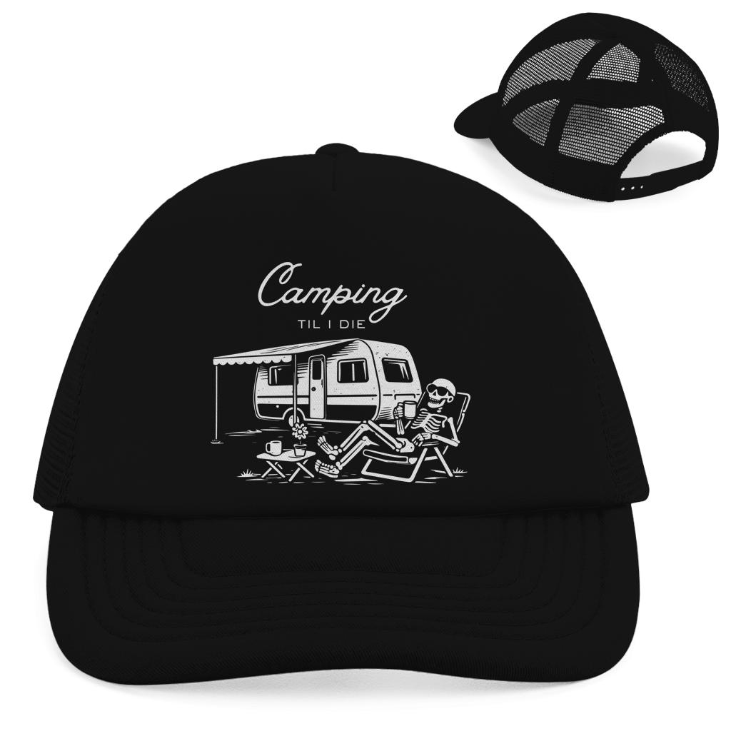 Retro Trucker Cap Camping til i die