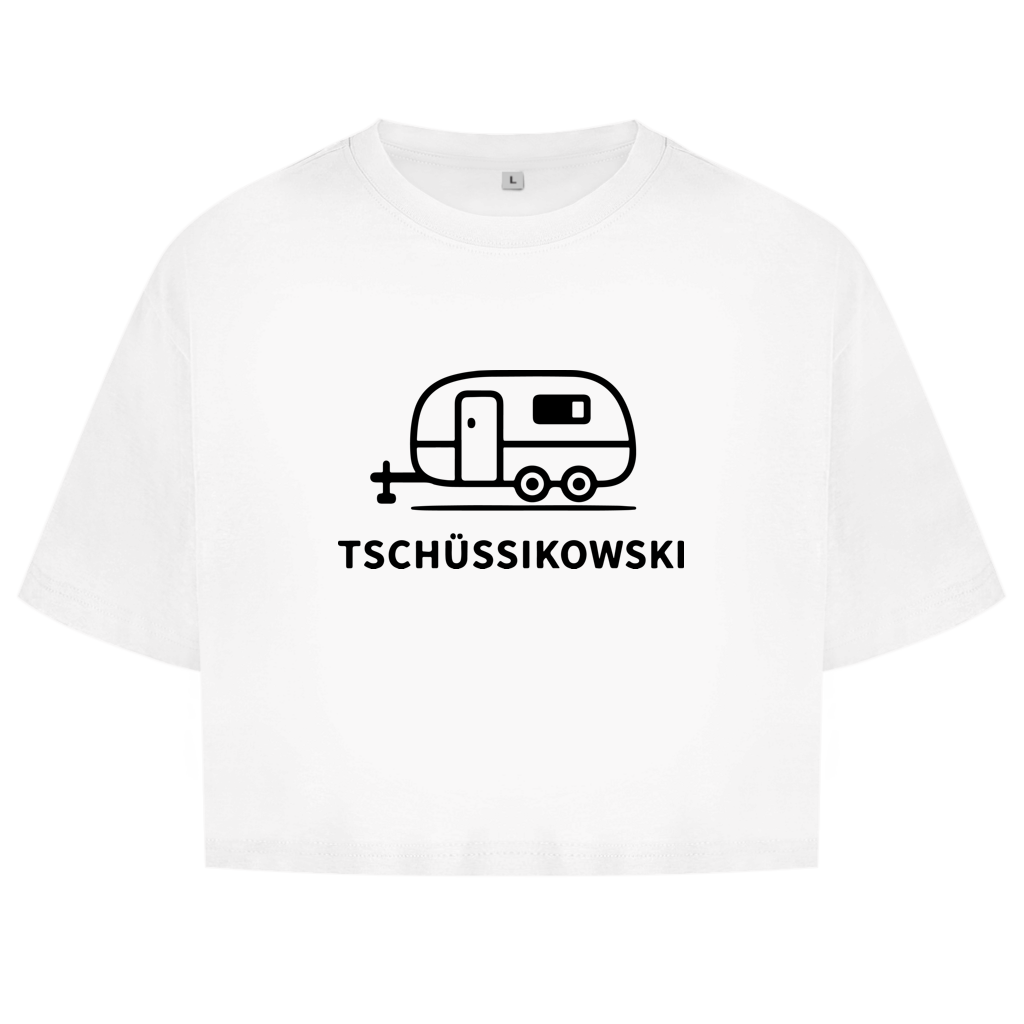 Damen Oversize Crop Top Tschüssikowski