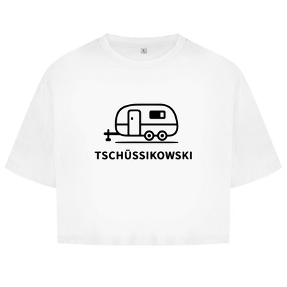 Damen Oversize Crop Top Tschüssikowski