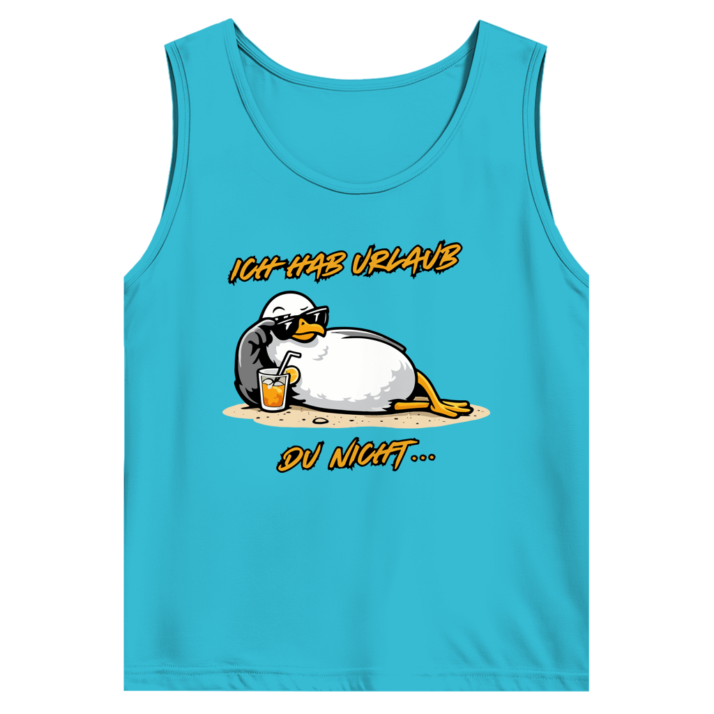 Herren Basic Tank Top Ich hab Urlaub, du nicht...