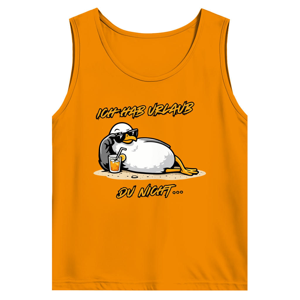 Herren Basic Tank Top Ich hab Urlaub, du nicht...