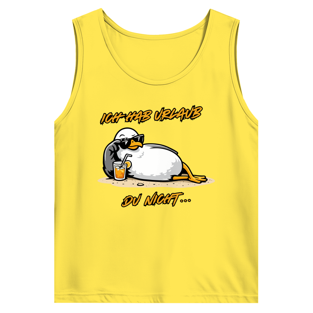 Herren Basic Tank Top Ich hab Urlaub, du nicht...