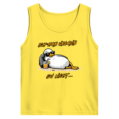 Herren Basic Tank Top Ich hab Urlaub, du nicht...