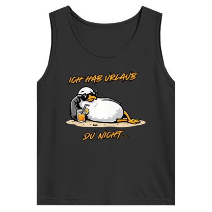 Herren Basic Tank Top Ich hab Urlaub, du nicht...
