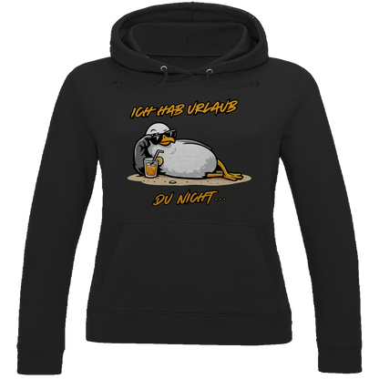 Damen Hoodie Ich hab Urlaub, du nicht...
