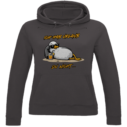 Damen Hoodie Ich hab Urlaub, du nicht...