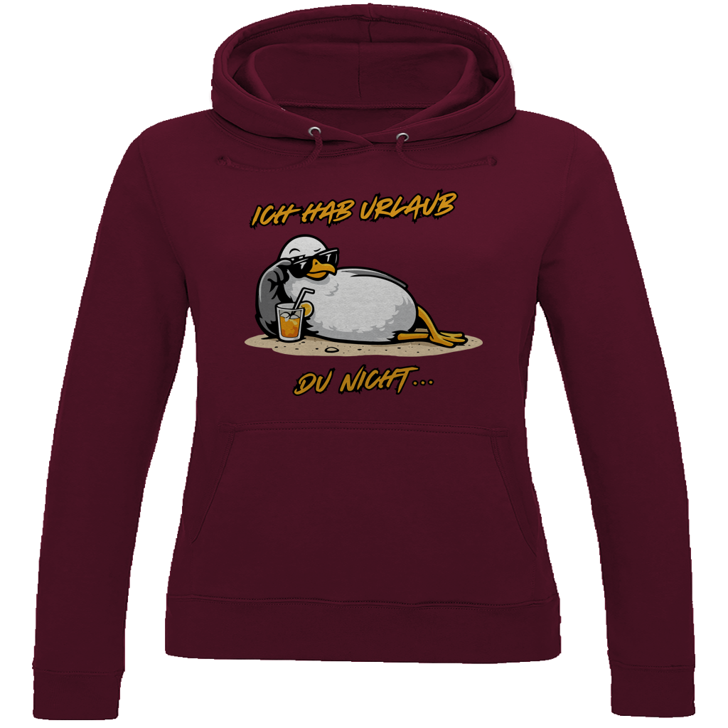 Damen Hoodie Ich hab Urlaub, du nicht...
