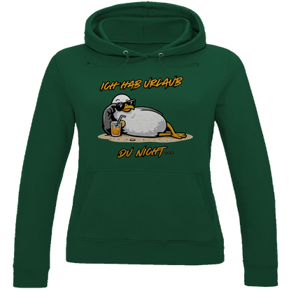 Damen Hoodie Ich hab Urlaub, du nicht...