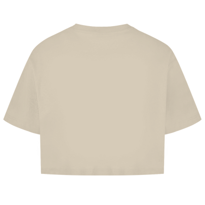 Damen Oversize Crop Top Ich hab Urlaub, du nicht...
