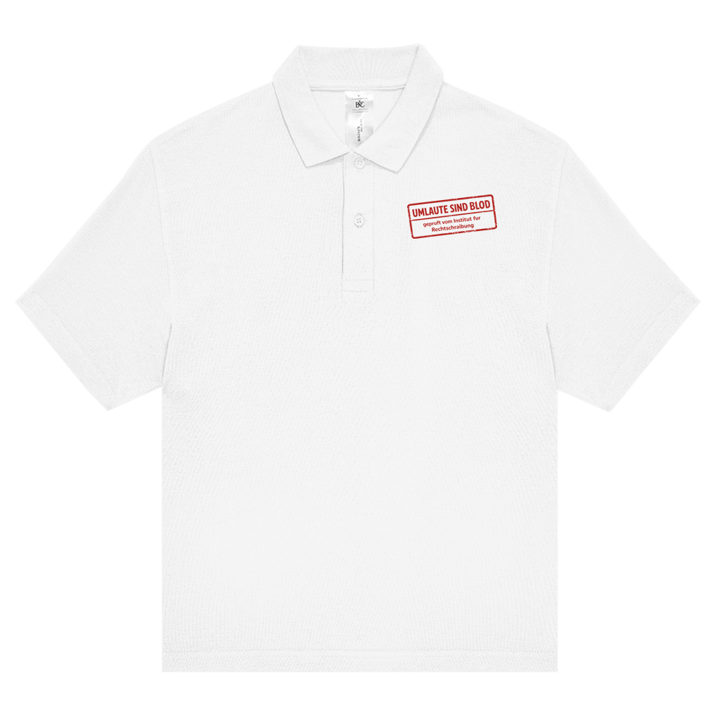 Unisex Poloshirt Umlaute sind blod