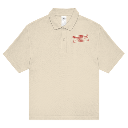 Unisex Poloshirt Umlaute sind blod