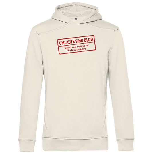 Herren Premium Bio Hoodie Umlaute sind blod