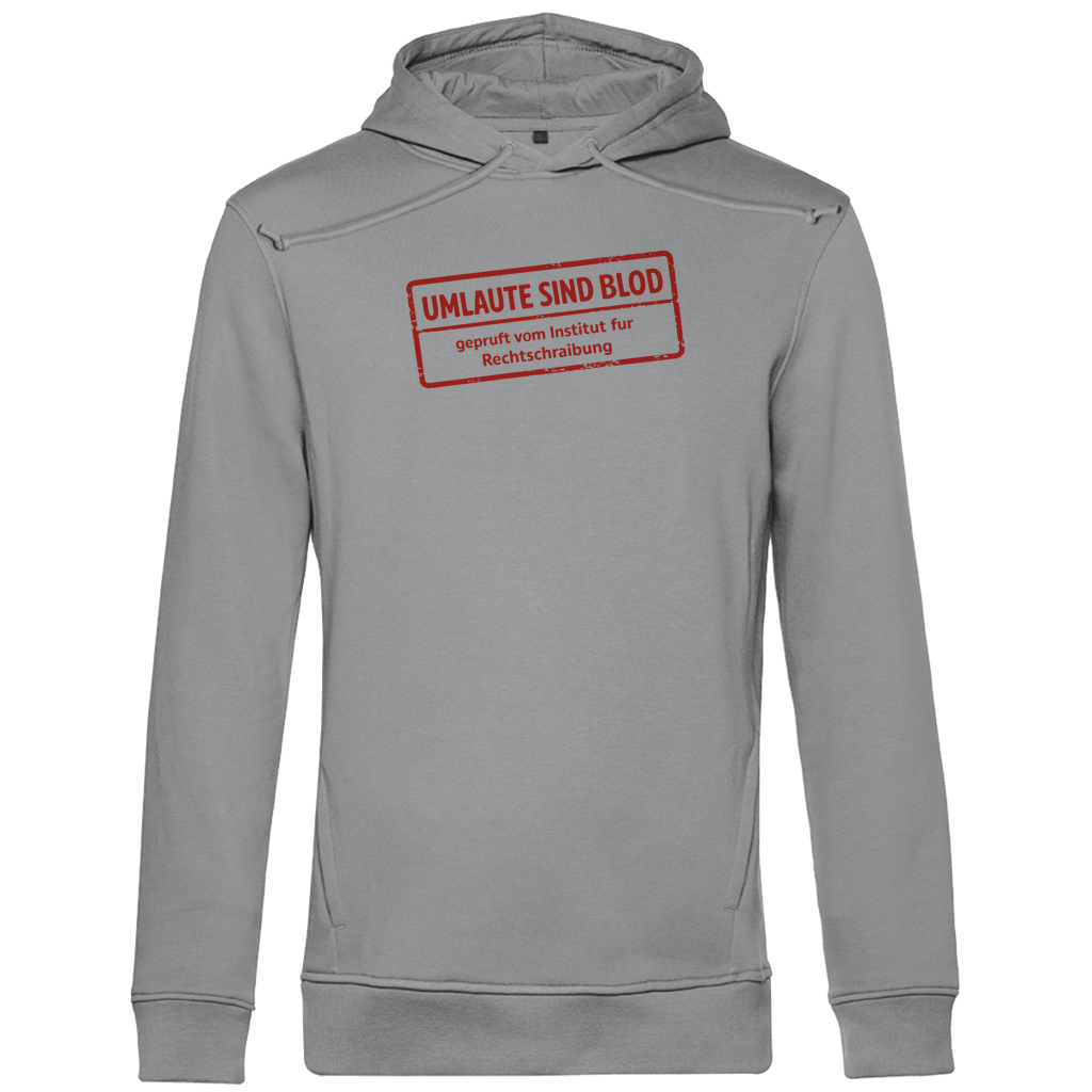 Herren Premium Bio Hoodie Umlaute sind blod