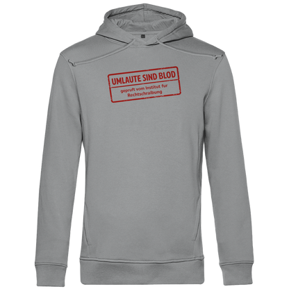 Herren Premium Bio Hoodie Umlaute sind blod