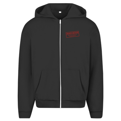 Herren Oversize Zipper Hoodie Umlaute sind blod
