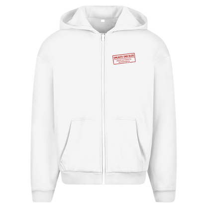 Herren Oversize Zipper Hoodie Umlaute sind blod