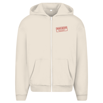 Herren Oversize Zipper Hoodie Umlaute sind blod
