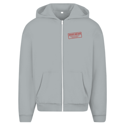 Herren Oversize Zipper Hoodie Umlaute sind blod