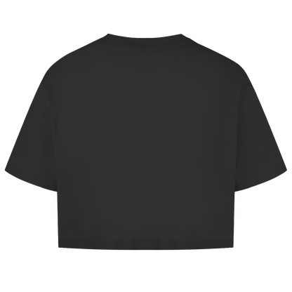 Damen Oversize Crop Top Umlaute sind blod