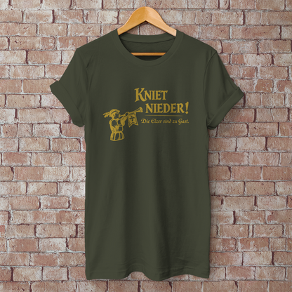 Herren T-Shirt Kniet Nieder