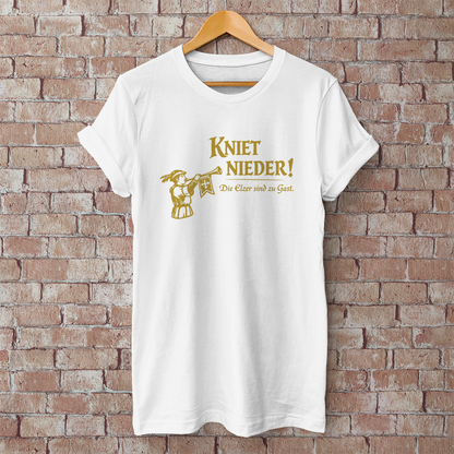 Herren T-Shirt Kniet Nieder