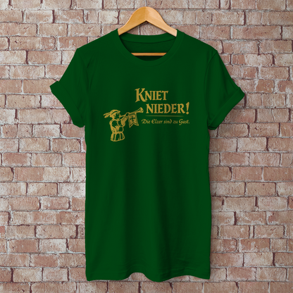 Herren T-Shirt Kniet Nieder