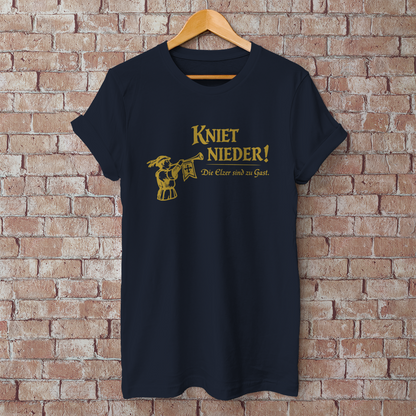 Herren T-Shirt Kniet Nieder